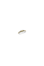 KAKURU Jewelry / Ολόβερο δαχτυλίδι Fovos με κίτρινη χρυσή Κ18 κοκκίδωση 