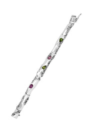 KAKURU Jewelry / Fovos Small Segmented Bracelet with Granulation and Tourmalines