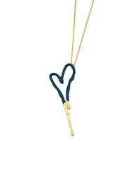 KAKURU Jewelry / Liquid Heart Chain Necklace