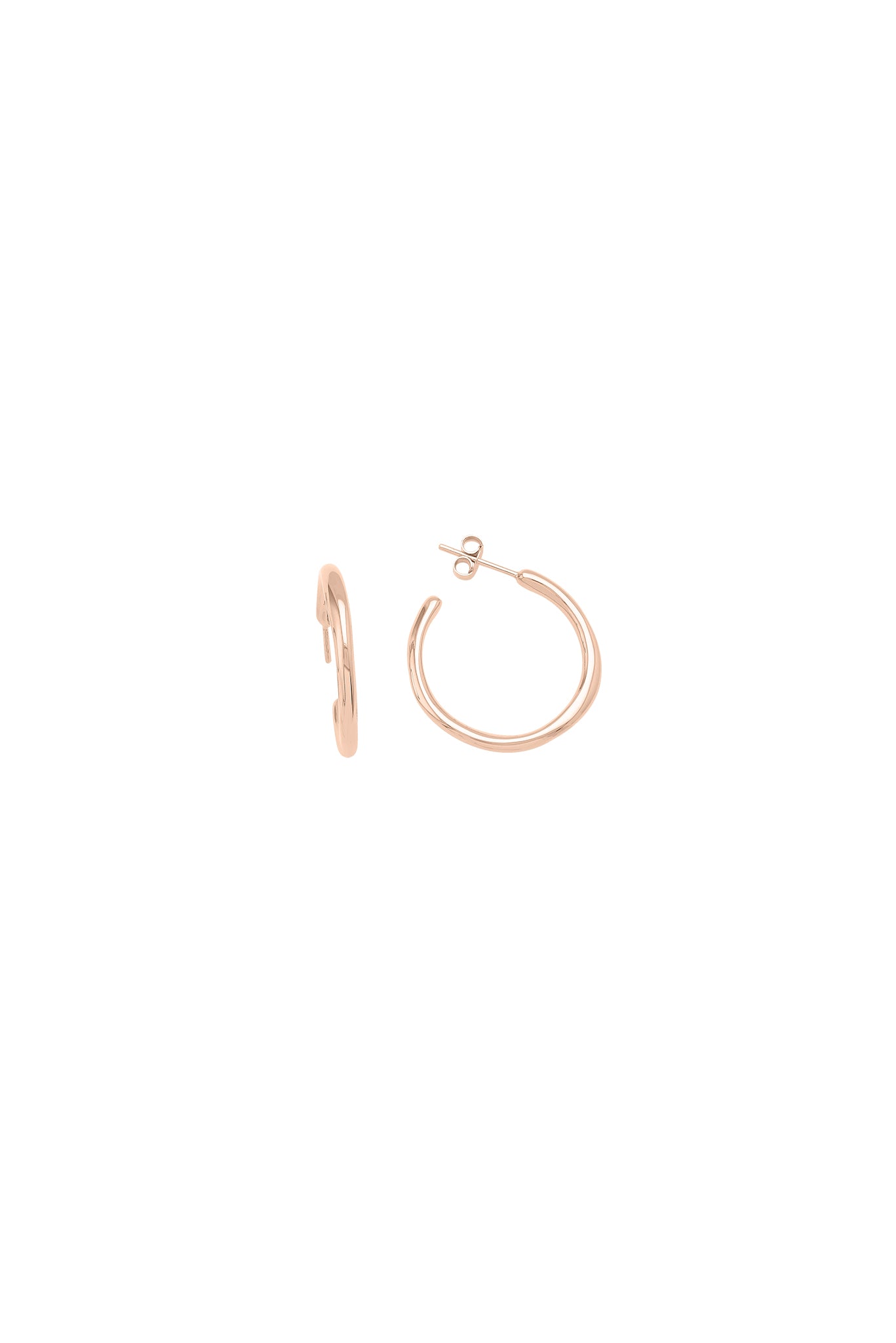 Forms Small Thick Hoop Earrings