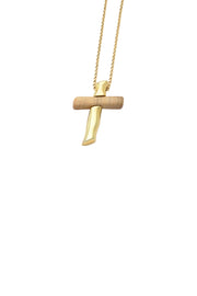 KAKURU Jewelry / Forms Cross with Olive Wood