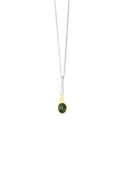 KAKURU Jewelry / Κολιέ Short Sporos Κ18/925 με πέτρα και αλυσίδα 925