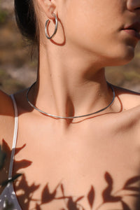 Forms Hoop Earrings Thick and Choker