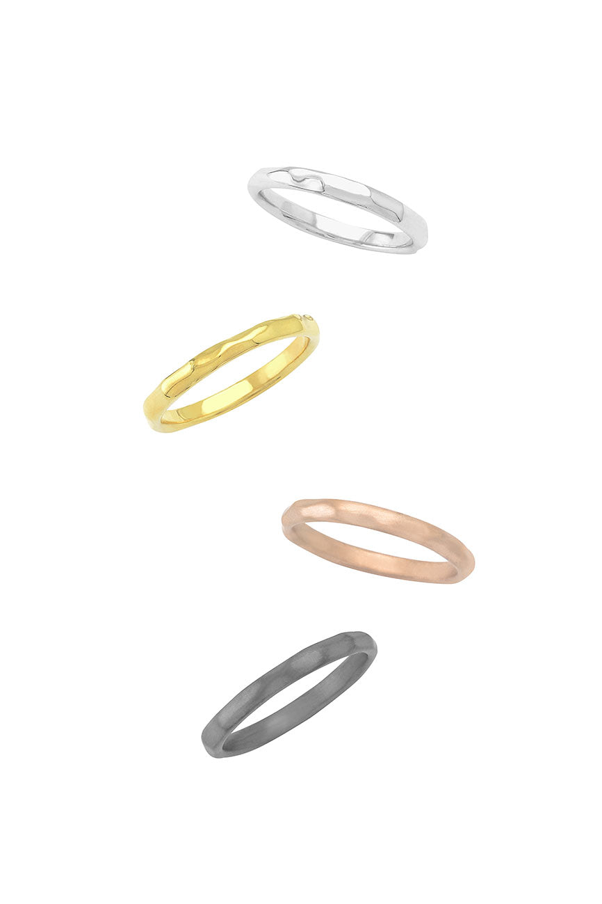 Faceted Forms Ring width 2.8mm