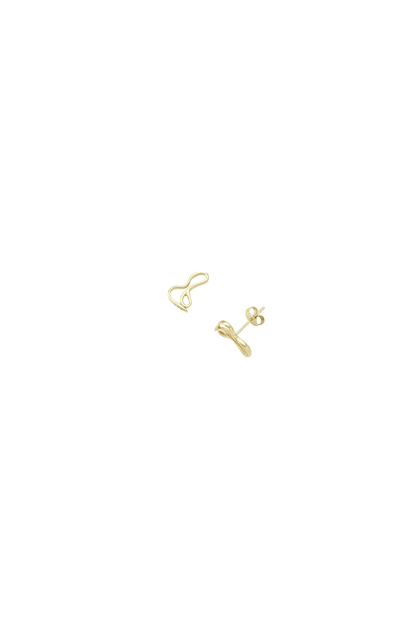 Calma Gold Charm 2023 Stud Earrings