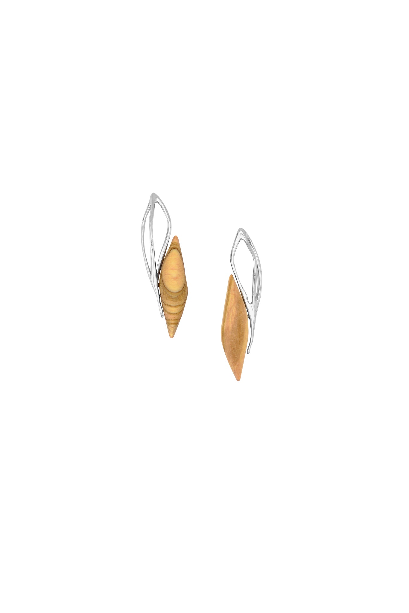 Small Kelyfos Wood Earrings