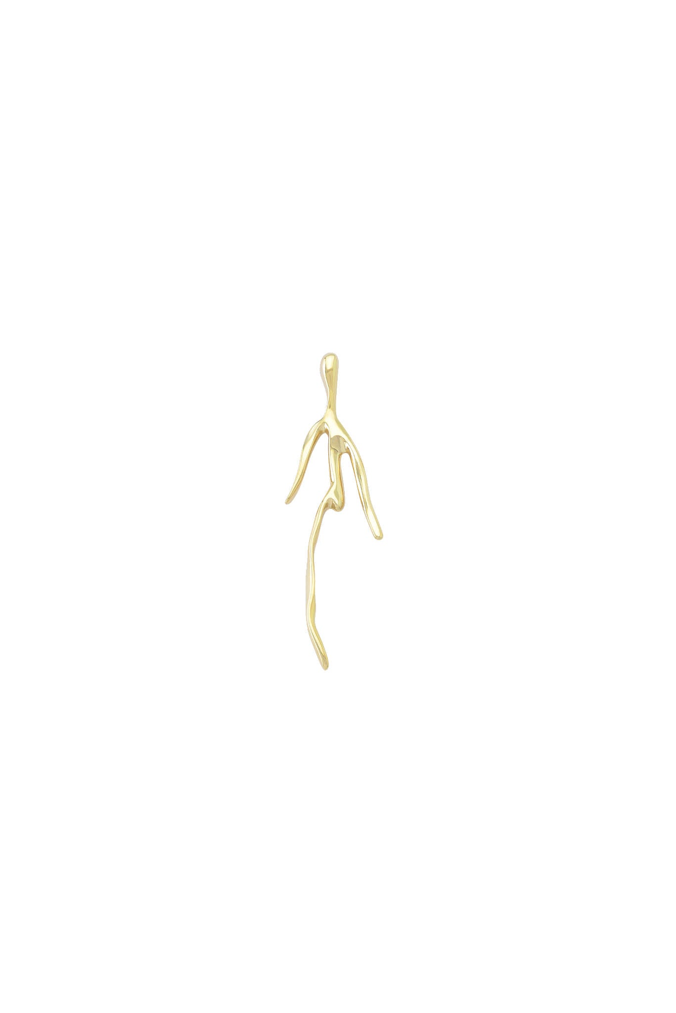 Riza Gold Single Figure Earring