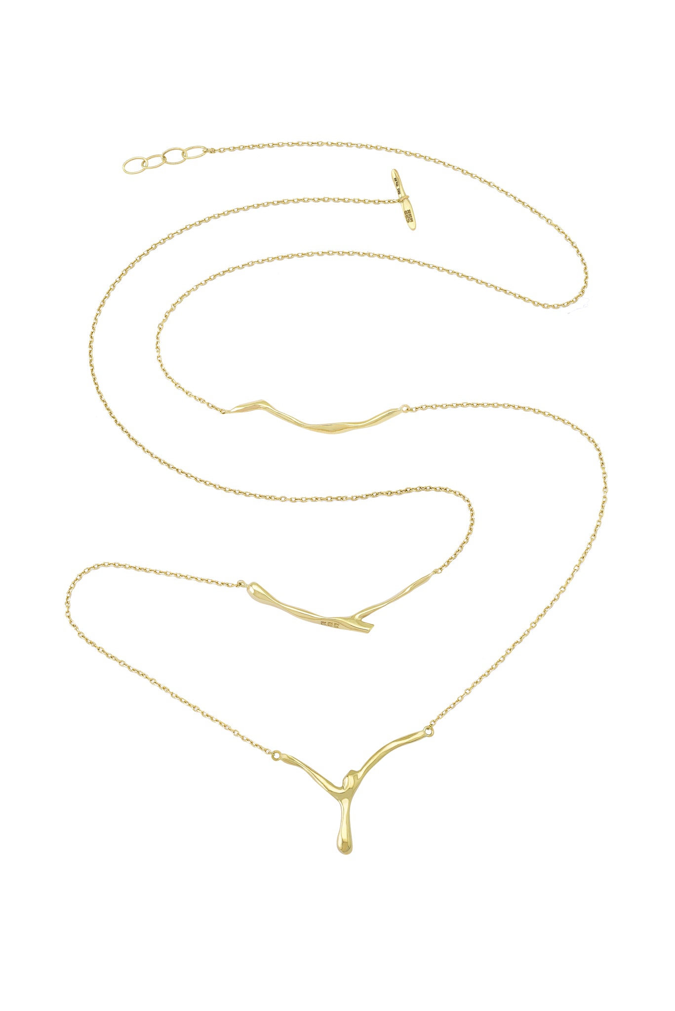 Riza Gold x 3 Necklace 80 cm