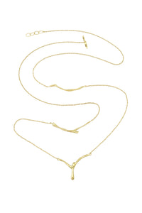 Riza Gold x 3 Necklace 80 cm