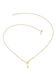 KAKURU Jewelry / Riza Gold V Necklace 45 cm