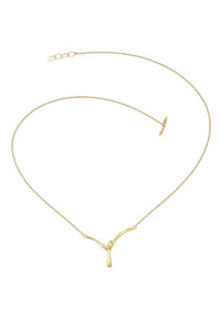 Riza Gold V Necklace 45 cm