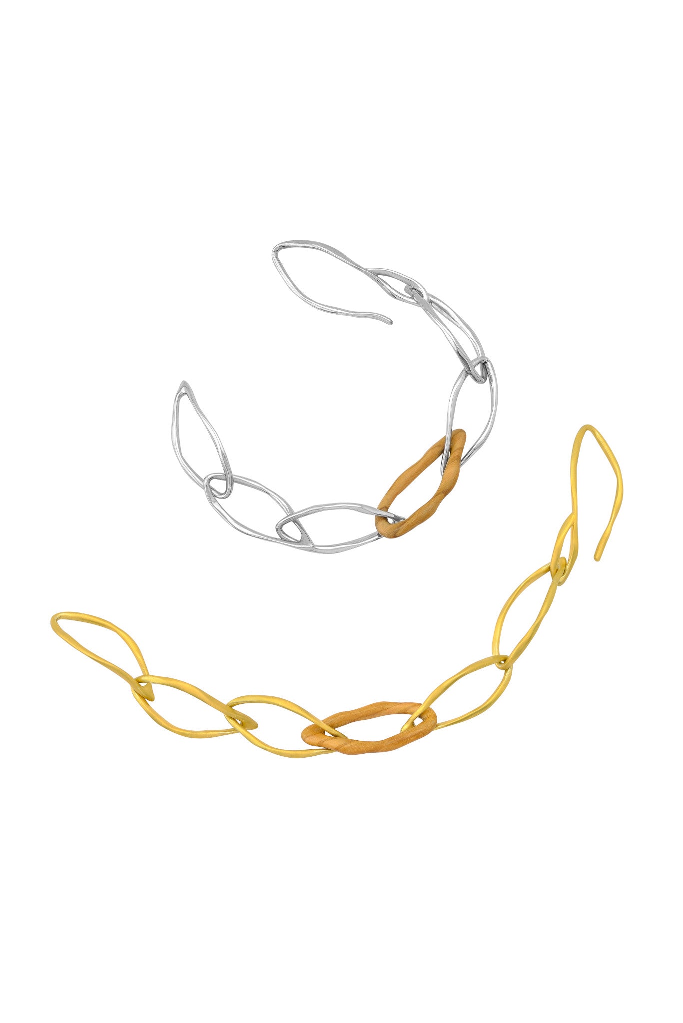Stala Olive Wood Chain Bracelet 22 cm